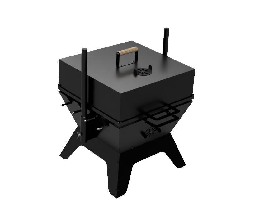 Gril s roštem, jehlou, špízy a motorem až 16 Kg 700 x 500 x 580 mm (Arizona MAX)