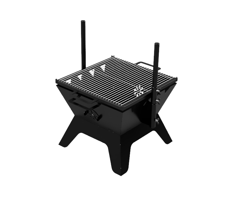 Gril s roštem, jehlou, špízy a motorem až 16 Kg 700 x 500 x 580 mm (Arizona MAX)