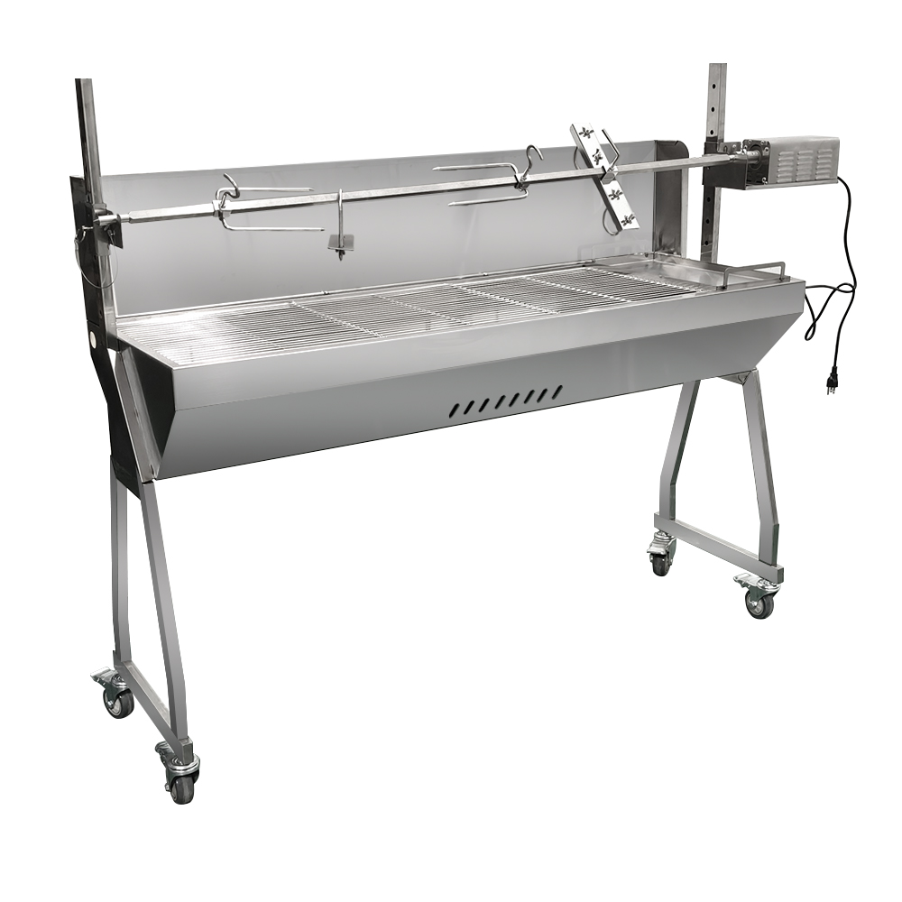 Gril na sele, jehně, prase s motorem až 100 kg 1400/450/890 mm (Kyperské grilovací systémy)