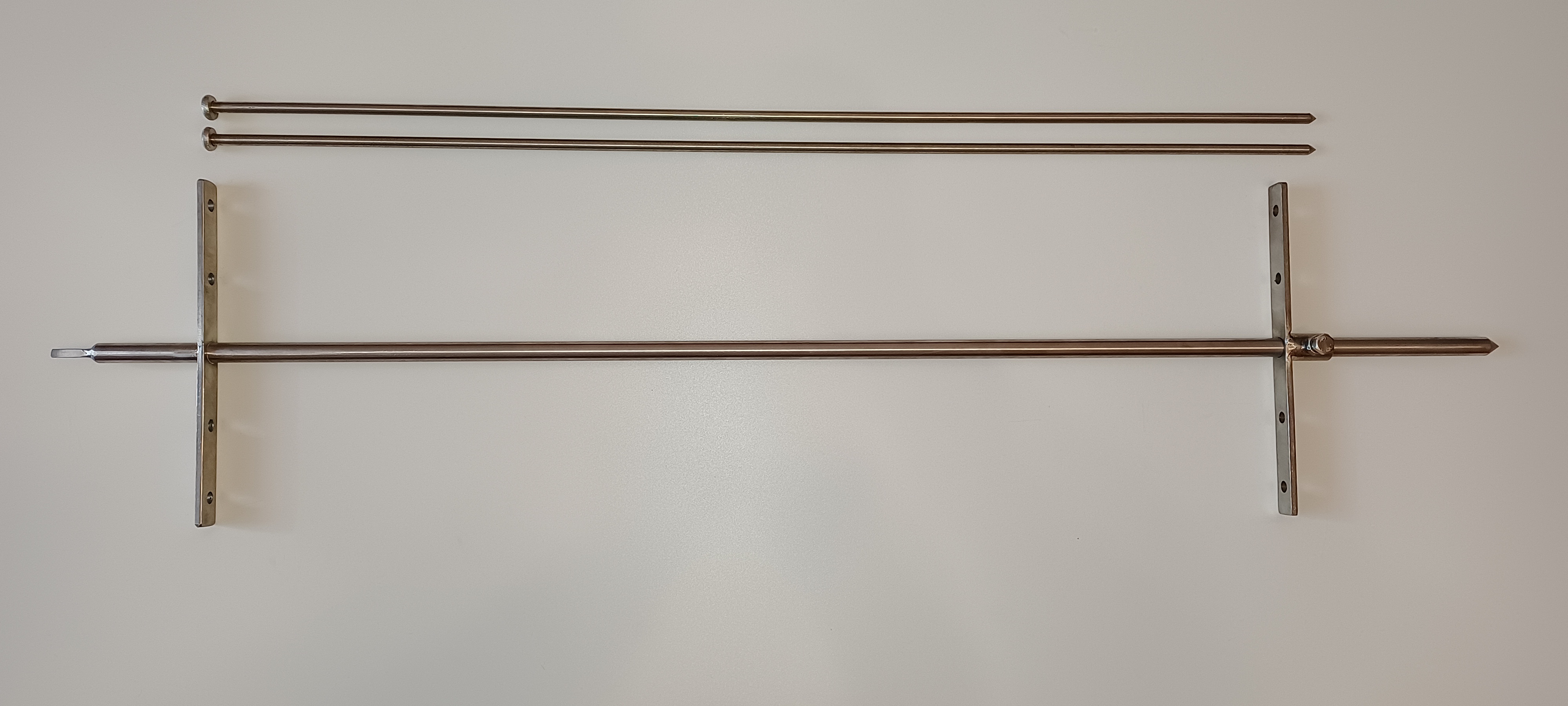 Grilovací jehla nerezová ocel 1000mm/14mm/ 2x 8mm/8x8mm - drůbež, kýta (Marcel Teplý)