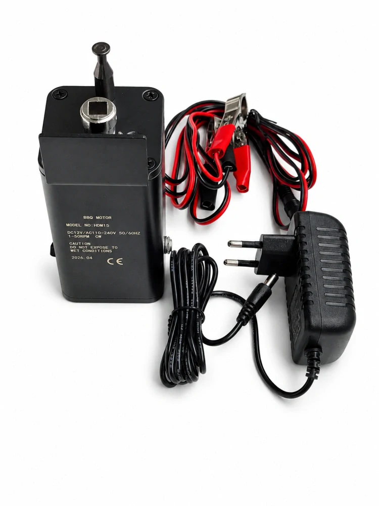 Grilovací motor s regulací otáček až 30 Kg 8x8mm (Kyperskégrilovacísystémy)