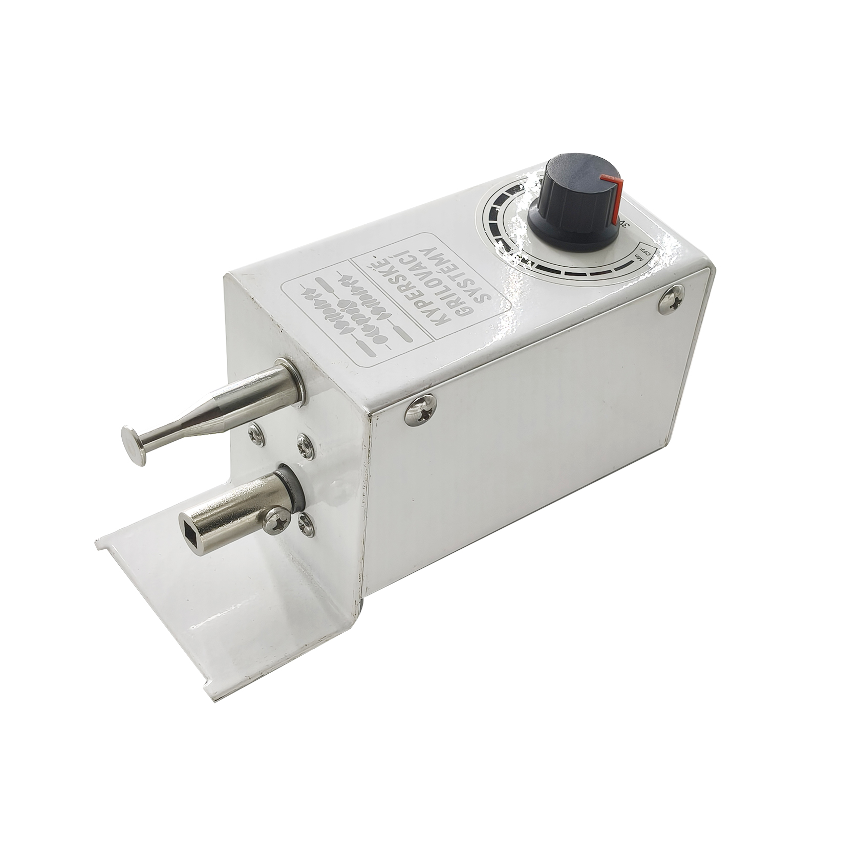 Grilovací motor až 15 Kg s regulací otáček a unašečem 5,5 x 5,5 mm (Kyperskégrilovacísystémy)