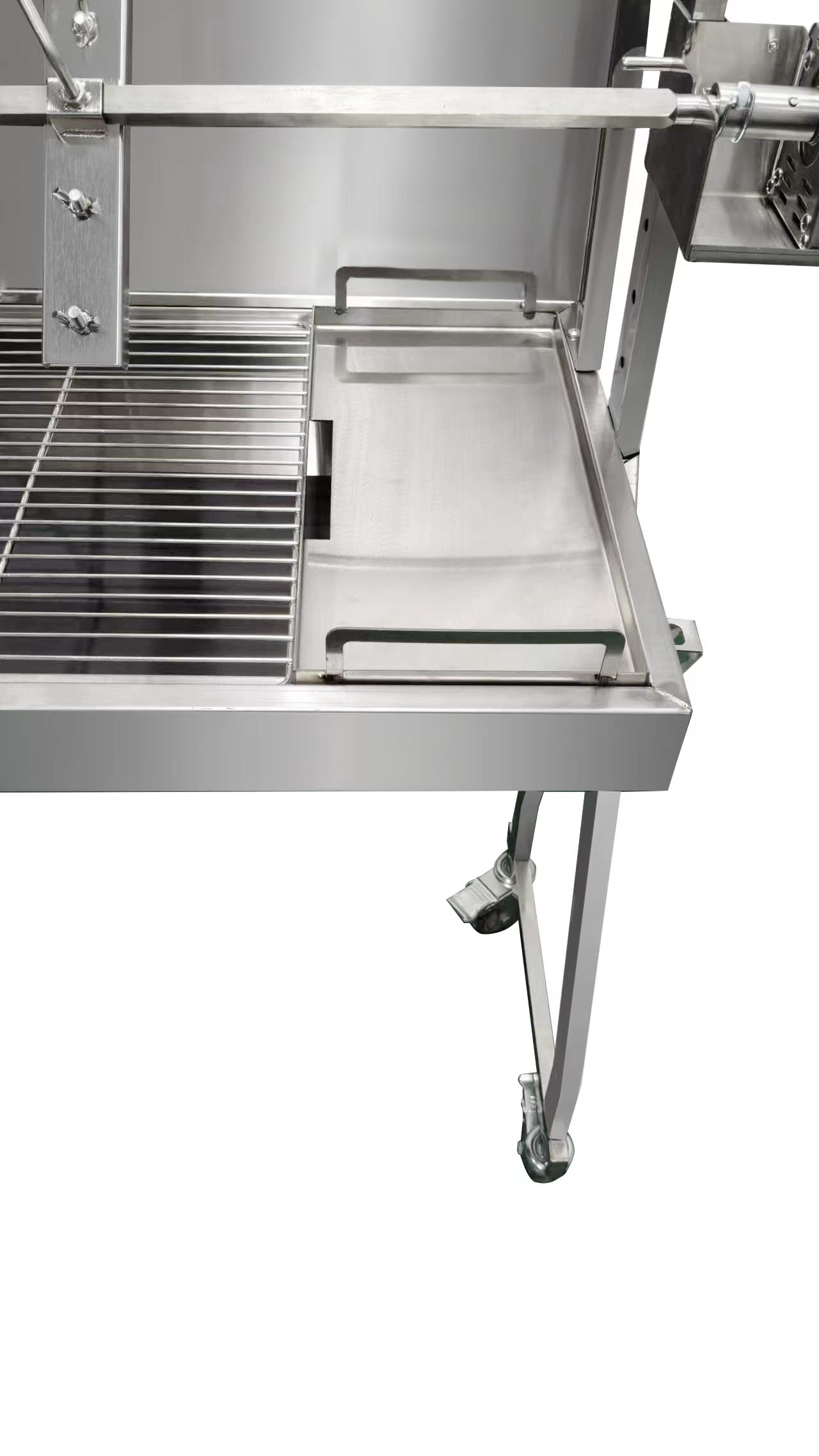 Gril na sele, jehně, prase s motorem až 100 kg 1400/450/890 mm (Kyperské grilovací systémy)